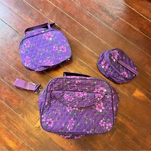 Women Within purple 3-Piece Weekender bag Set - Picture 2 of 11